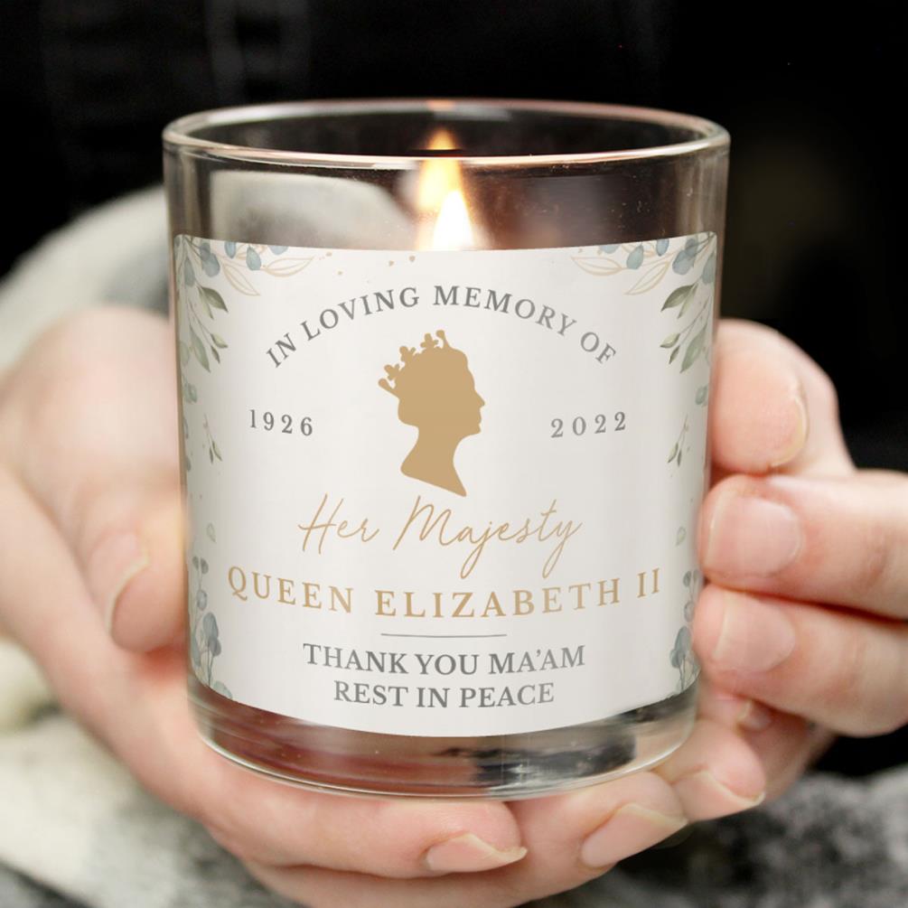 Personalised Queens Commemorative Small Candle Jar Extra Image 1